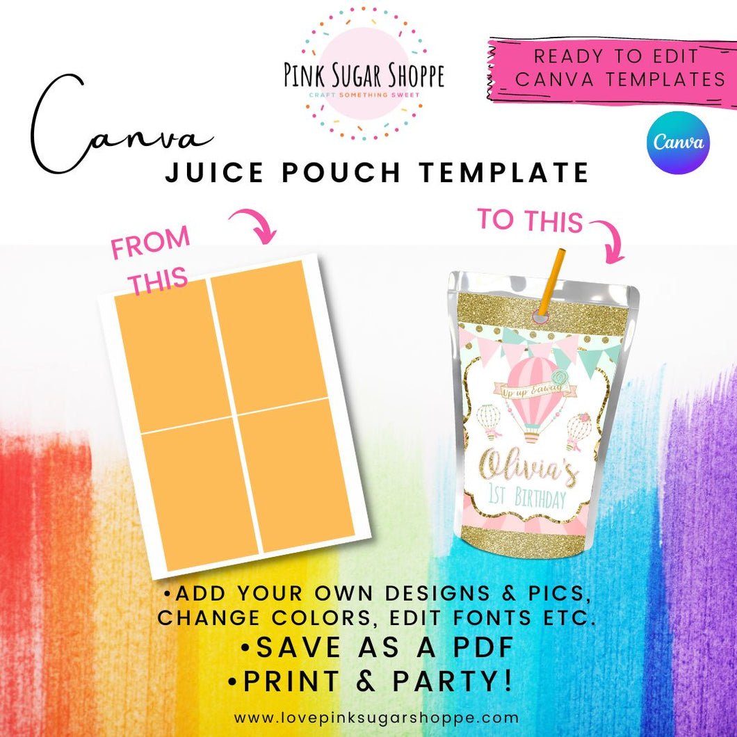 CUSTOM JUICE POUCH (CANVA)